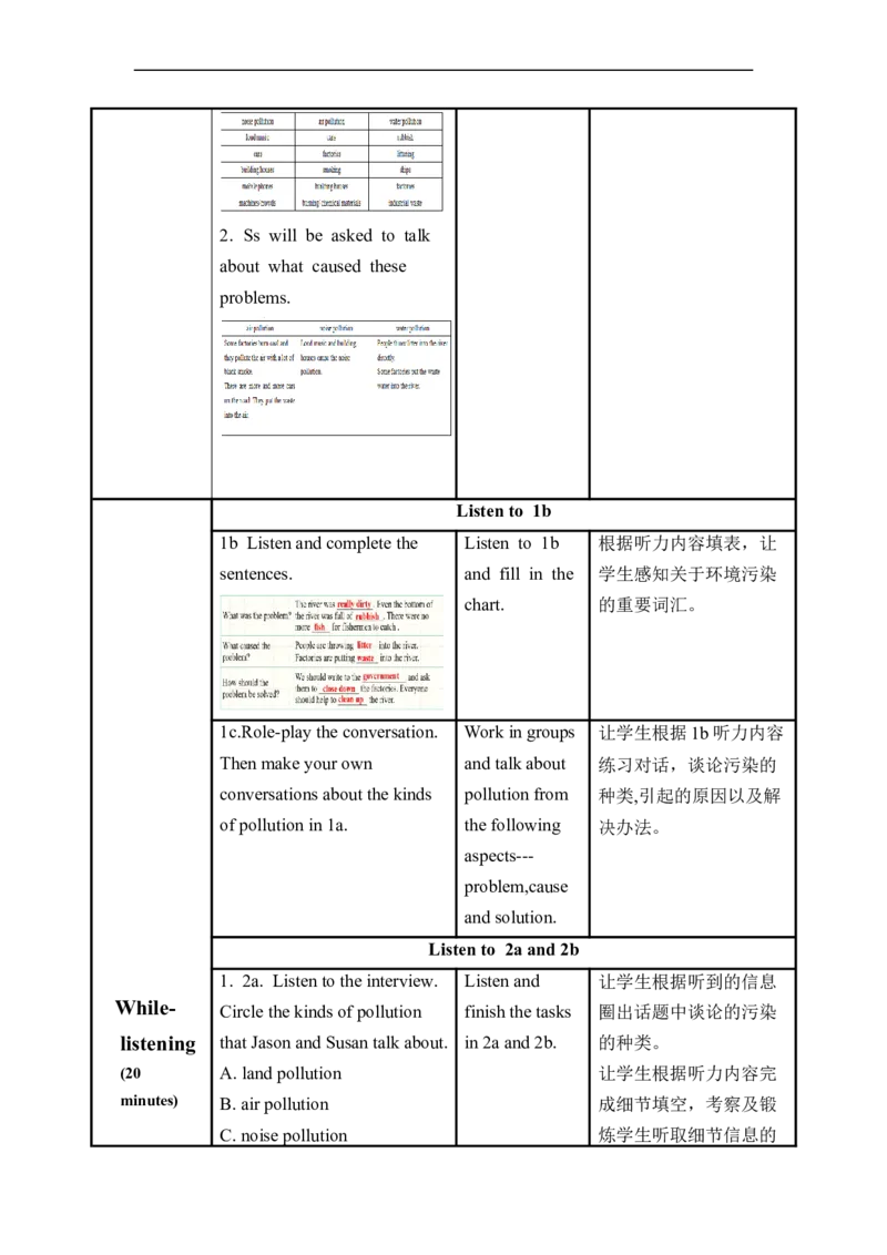 Unit13第1课时(SectionA1a-2d)（教学设计）_最新人教版英语九年级全册_旧版可参考_01.英语9全一册-新课标PPT课件+教案+学案+作业第1套_教案