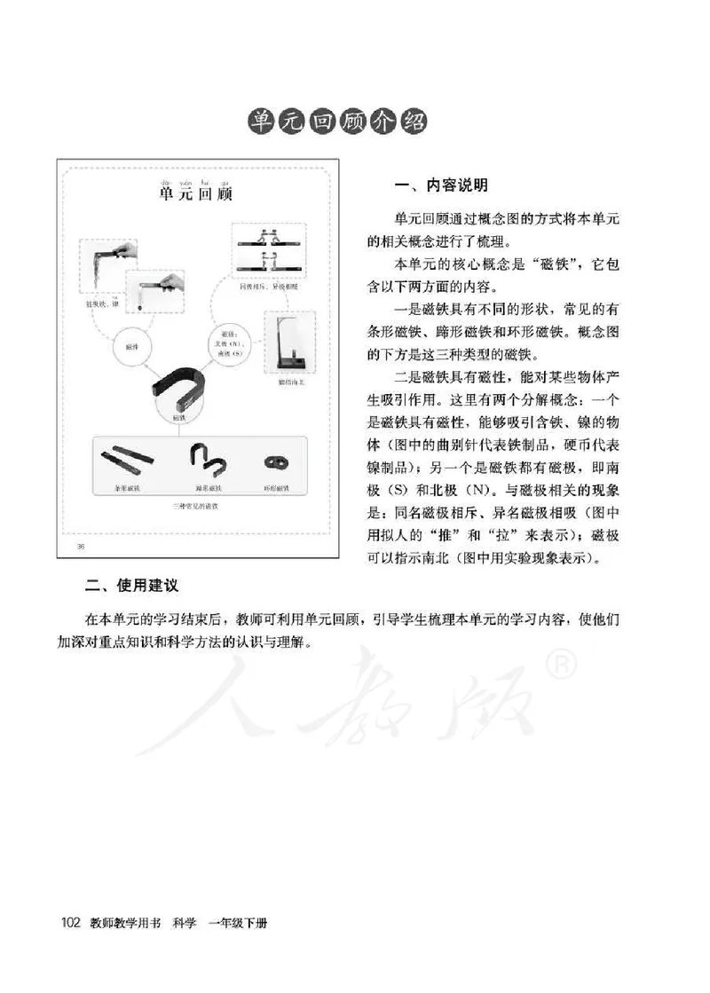 人教版-电子教材-科学一年级下册教师用书_电子课本_高中教学用书_教师用书