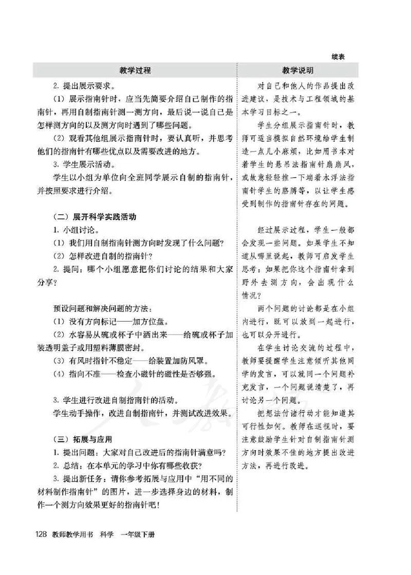人教版-电子教材-科学一年级下册教师用书_电子课本_高中教学用书_教师用书