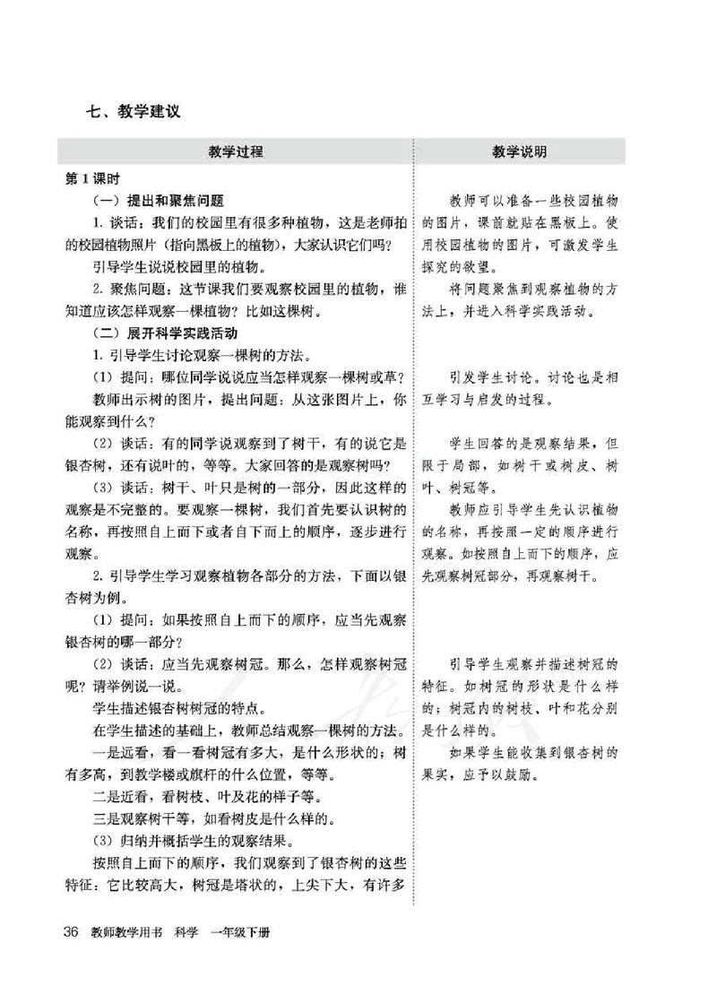 人教版-电子教材-科学一年级下册教师用书_电子课本_高中教学用书_教师用书