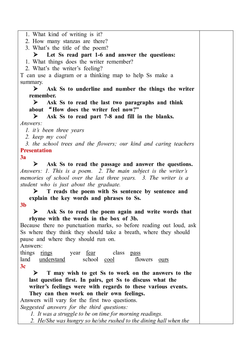Unit14SectionA(3a-3c)_最新人教版英语九年级全册_旧版可参考_03.英语9全一册-核心素养教案+PPT课件第3套_9英教案（含核心素养）