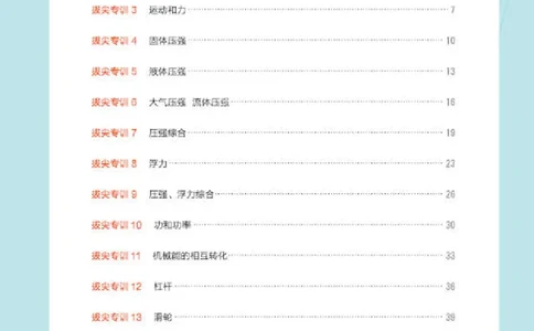 26春典中点八年级物理下（R版）拔尖专训_26春典中点八年级物理下（R版）