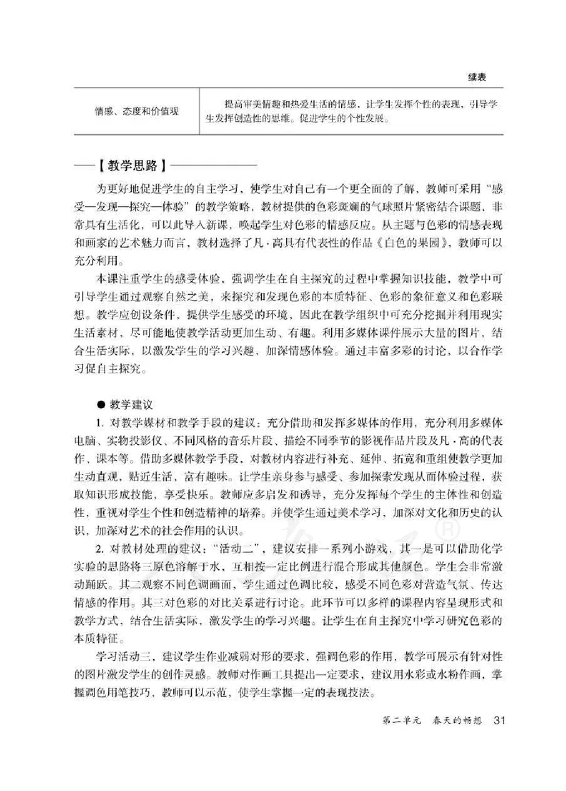 人教版-电子教材-美术七年级下册教师用书_电子课本_高中教学用书_教师用书