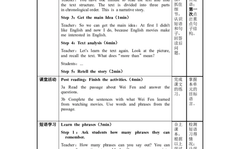 Unit1第2课时SectionA(3a-3b)（教学设计）-九年级英语全一册同步备课系列（人教版）_最新人教版英语九年级全册_新更新初中英语9全_02课件+教案+学案_（2）教案