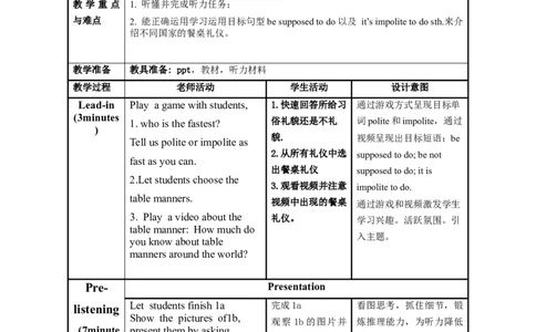 Unit10第4课时(SectionB1a-1d)（教学设计）_最新人教版英语九年级全册_旧版可参考_01.英语9全一册-新课标PPT课件+教案+学案+作业第1套_教案