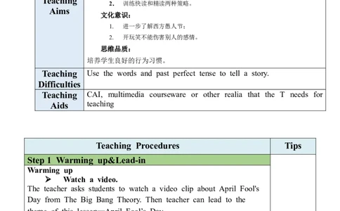Unit12SectionB(2a-2e)_最新人教版英语九年级全册_旧版可参考_03.英语9全一册-核心素养教案+PPT课件第3套_9英教案（含核心素养）