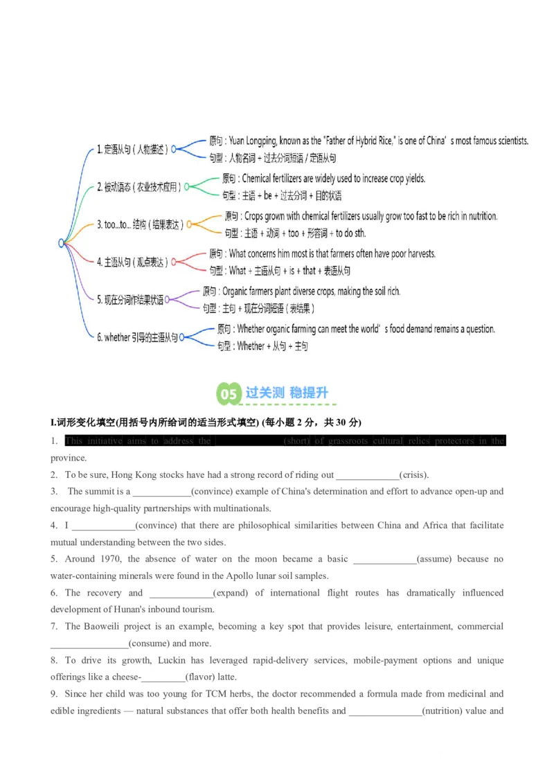 (预习领跑)专题05选必一Unit5(知识全梳理&考点精准练)(解析版)_高中三年全科资料_高中_高中1_2025高一高二英语暑假提升精品讲义（人教版）