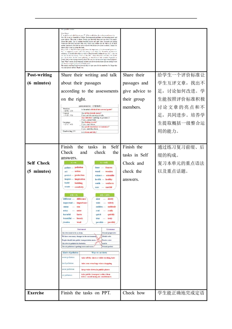 Unit13第6课时(SectionB3a-SelfCheck)（教学设计）_最新人教版英语九年级全册_旧版可参考_01.英语9全一册-新课标PPT课件+教案+学案+作业第1套_教案