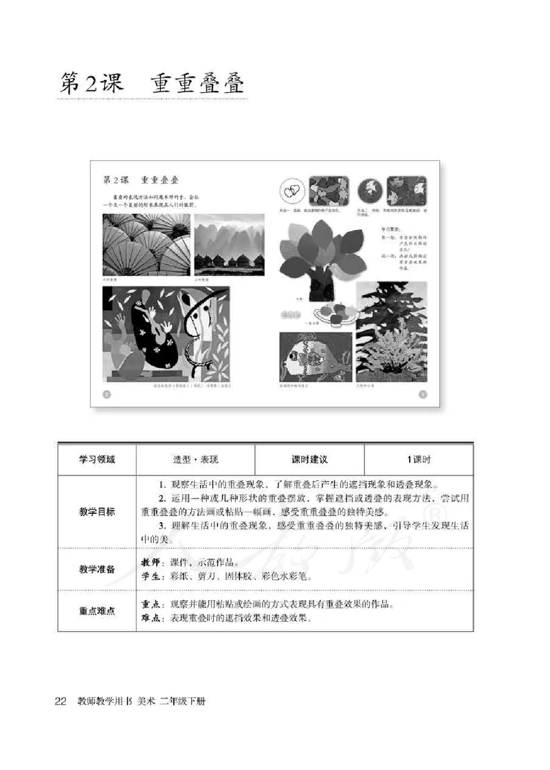 人教版-电子教材-美术二年级下册教师用书_电子课本_高中教学用书_教师用书