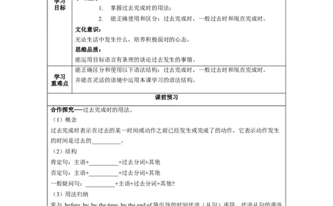 Unit12第3课时SectionA(GrammarFocus-4c)(导学案)-上好课九年级英语全一册同步备课系列（人教新目标GoForIt!）_最新人教版英语九年级全册_新更新初中英语9全_02课件+教案+学案