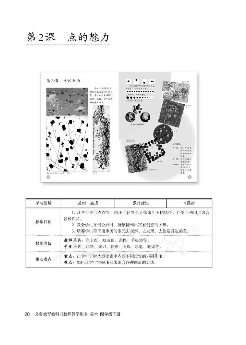 人教版-电子教材-美术四年级下册教师用书_电子课本_高中教学用书_教师用书