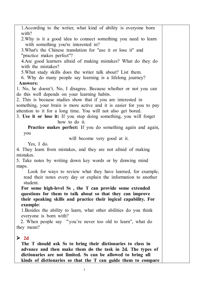 Unit1SectionB（2a-2e）教案_最新人教版英语九年级全册_新更新初中英语9全_05教案（多套）_分课时教案全英_Unit1