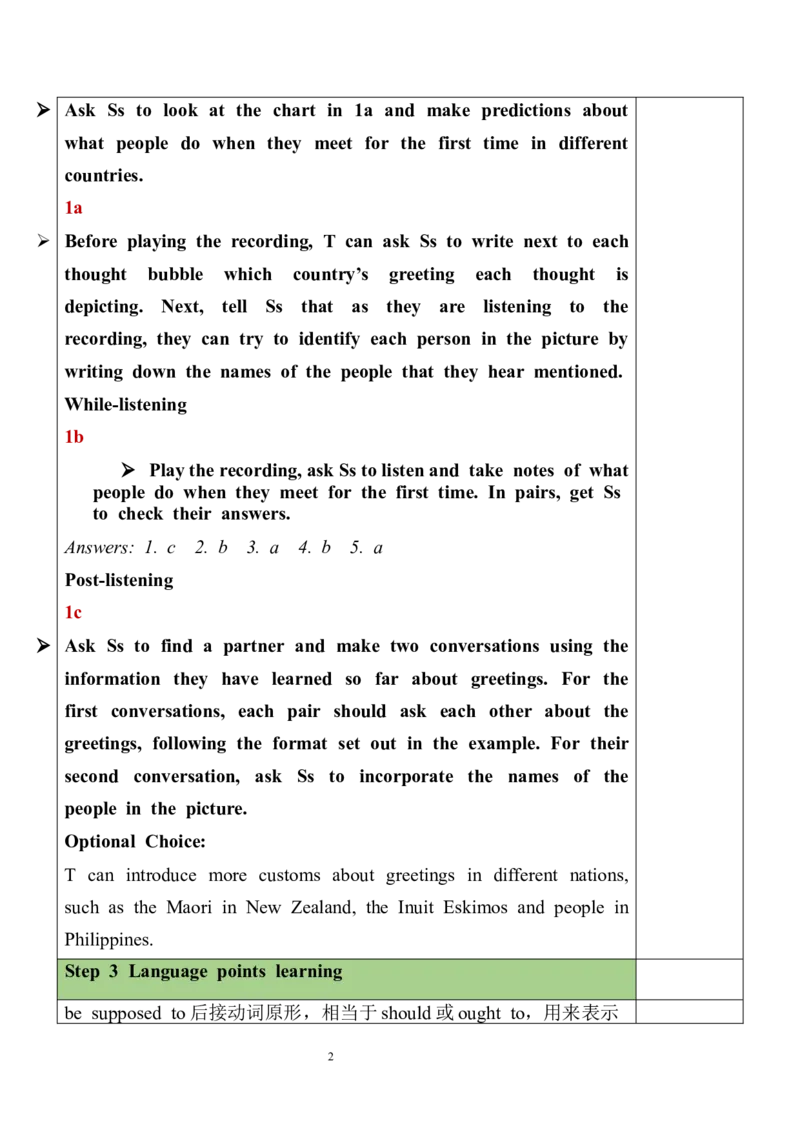 Unit10SectionA（1a-1c）教案_最新人教版英语九年级全册_新更新初中英语9全_05教案（多套）_分课时教案全英_Unit10