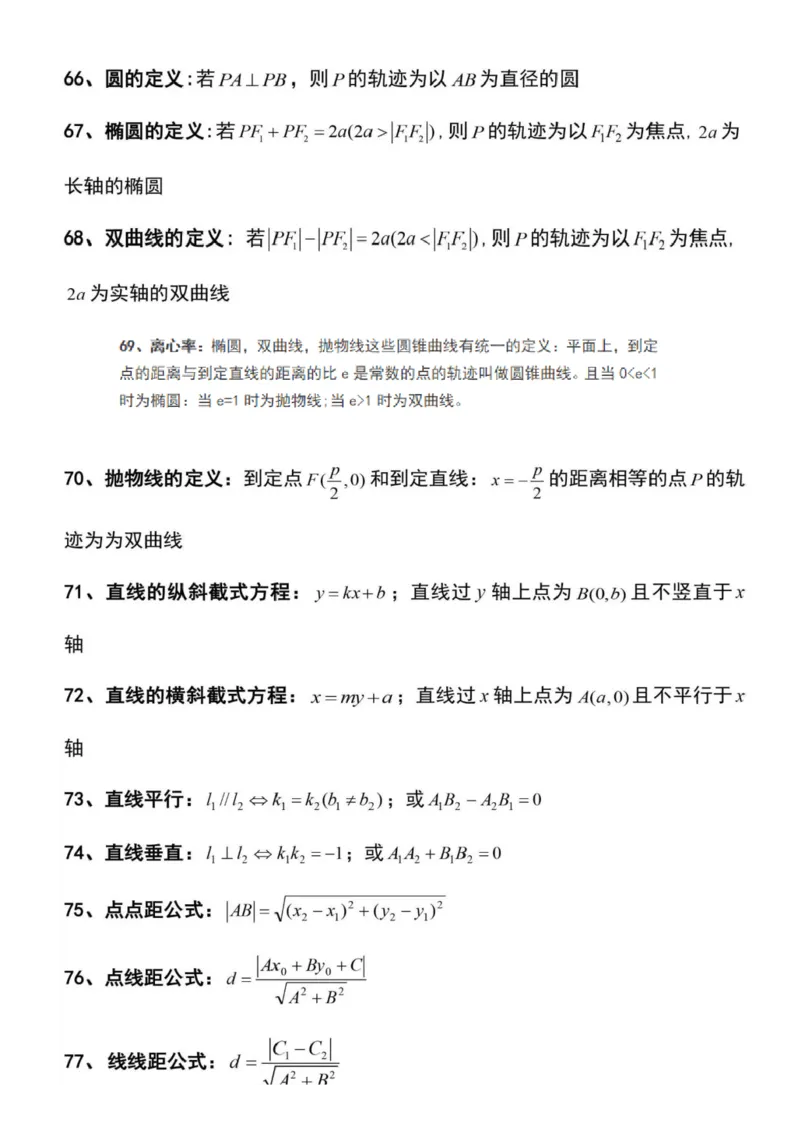 127条高中数学常用解题公式，果断收藏！_高中三年全科资料_高中_1高中基础资料包_A-高中必背9科知识点_数学
