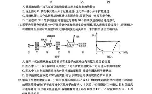 江南十校2025-2026学年高一上学期12月联考生物B_2025年12月高一试卷_251228安徽省江南十校2025-2026学年高一上学期12月联考（全）
