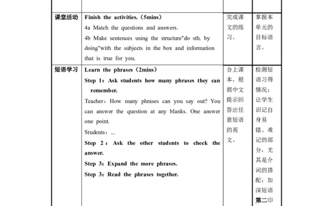 Unit1第3课时SectionA(GrammarFocus-4c)（教学设计）_最新人教版英语九年级全册_旧版可参考_01.英语9全一册-新课标PPT课件+教案+学案+作业第1套_教案
