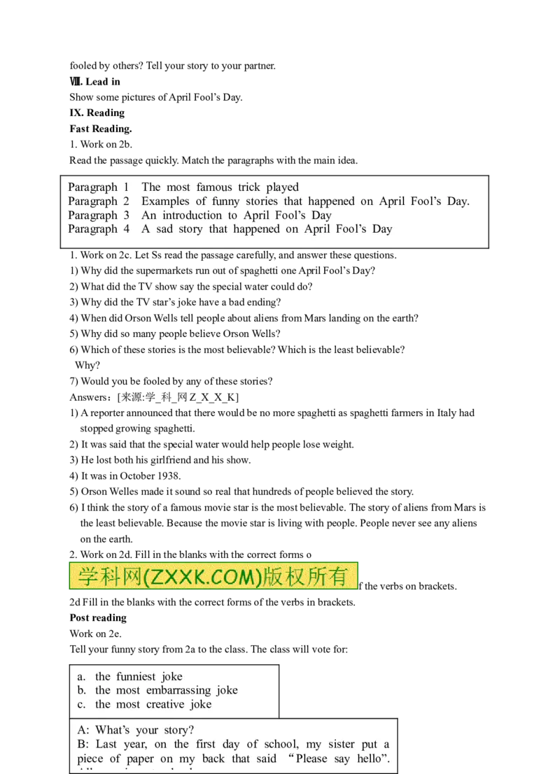 Unit12Lifeisfulloftheunexpected全单元教案_最新人教版英语九年级全册_新更新初中英语9全_05教案（多套）_赠送：备用教案_人教版英语9年级全册教案教案2