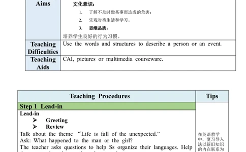 Unit12SectionB(3a-SelfCheck)_最新人教版英语九年级全册_旧版可参考_03.英语9全一册-核心素养教案+PPT课件第3套_9英教案（含核心素养）