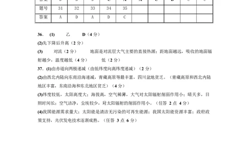 月考答案(1)_2025年10月高一试卷_251021河南省实验中学2025-2026学年高一上学期第一次月考_河南省实验中学2025-2026学年高一上学期第一次月考地理试题（图片版，含答案）