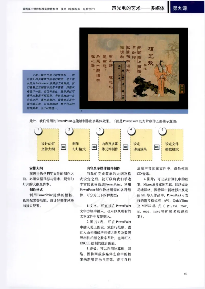 人教版-电子教材-美术选修电脑绘画电脑设计教师用书_电子课本_高中教学用书_教师用书