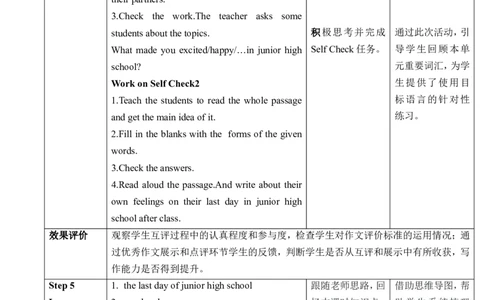 Unit14IremembermeetingallofyouinGrade7SectionB3a～SelfCheck教学设计_最新人教版英语九年级全册_新更新初中英语9全_新修订版英语9全一册教案课件-新修订版，第二单元有改动