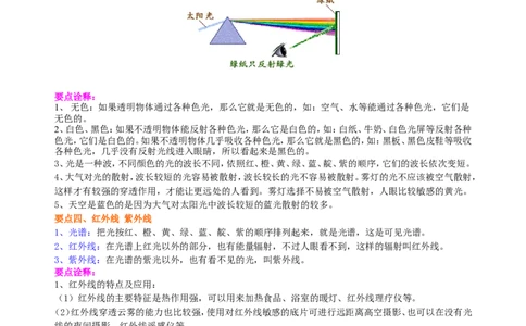 光的色散知识讲解_初物_1初中物理_4初二物理人教版知识导学