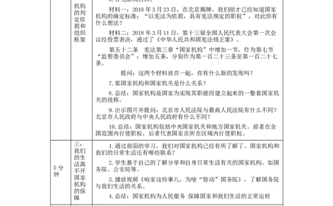 1105六年级道德与法治(统编版)国家机构有哪些(第一课时)-1教学设计_A493小学道法_人教版小学道德与法治教学资源包_小学道法单独教案方便下载（1-6上下册）（2024秋旧版）