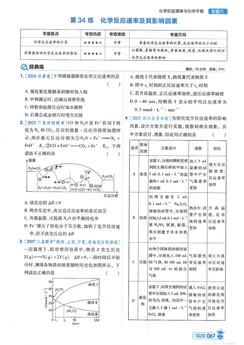 1小题狂练册新高考&middot;化学_高中三年全科资料_高中_2026版天星教育金考卷《小题狂练》9科全套_2026版金考卷小题狂练化学（新高考）