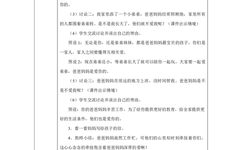 10第10课相亲相爱一家人_第10课相亲相爱一家人（第1课时）_教学设计1_A493小学道法_人教版小学道德与法治教学资源包_小学道法（智慧教育课件与教案）_小学道法1年级下册_2025春