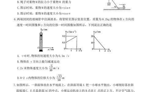 河北省保定市五校2025-2026学年高一上学期9月月考物理试卷_2025年10月高一试卷_251005河北省保定市五校2025-2026学年高一上学期9月月考