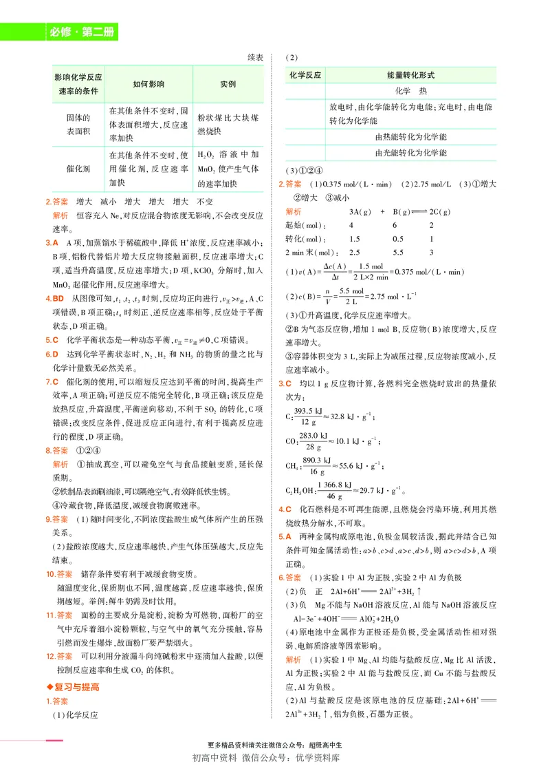 2.新人教版高中化学必修第2册教材习题答案_高中三年全科资料_高中各科课本电子教材_05高中化学课本_人教版-化学课本_2新人教版高中化学必修二