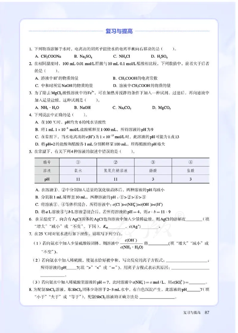 人教版化学选修1_电子课本_最新版高中全科高清电子课本_5高中化学课本_2019新人教版