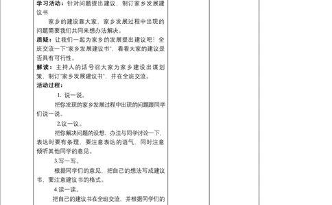 12家乡的喜与忧（第二课时）+教案-四年级下册道德与法治_A493小学道法_26新四年级道法下册（统编版）_教学教案_教案四