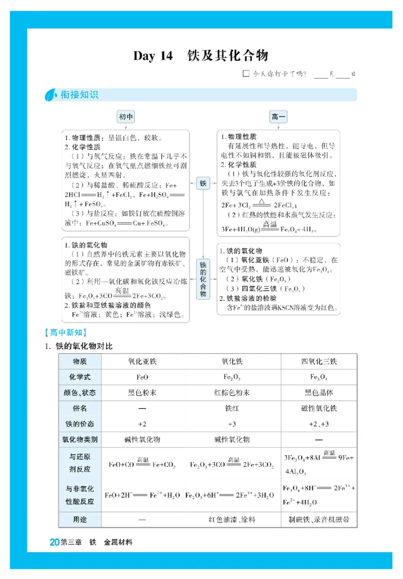 2025秋TY高考&bull;初高衔接&bull;化学_高中三年全科资料_高中_2025秋高中《腾远初高衔接》语数英物化