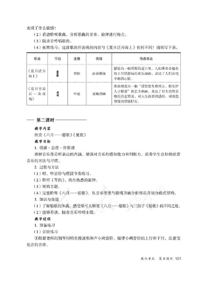 人教版-电子教材-音乐（简谱、五线谱）八年级下册教师用书_电子课本_高中教学用书_教师用书