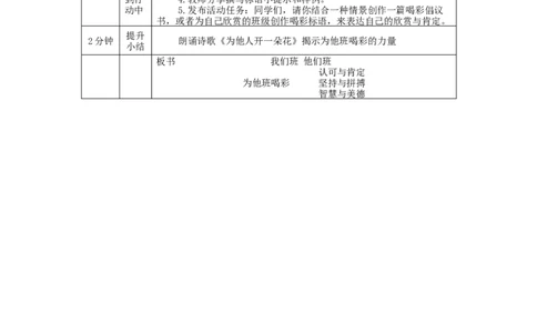 0928四年级道德与法治(统编版)他们班+我们班(第三课时)-1教学设计_A493小学道法_人教版小学道德与法治教学资源包_小学道法（智慧教育课件与教案）_教学设计