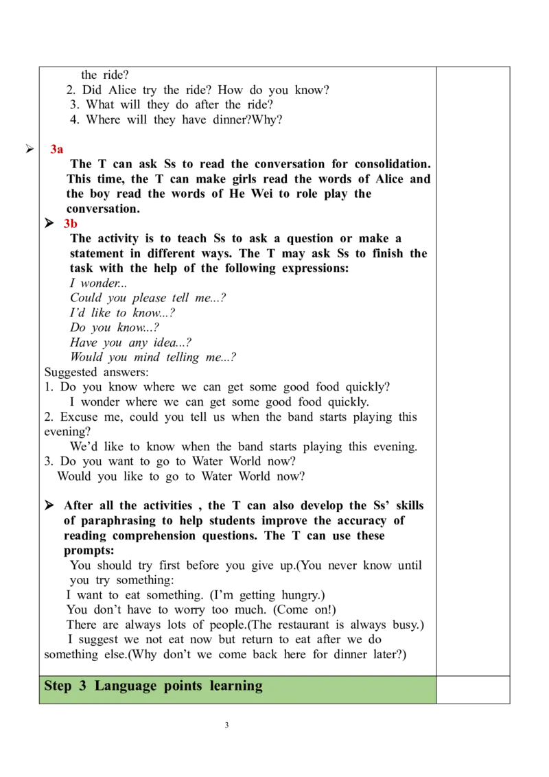 Unit3SectionA（3a-3b）教案_最新人教版英语九年级全册_新更新初中英语9全_05教案（多套）_分课时教案全英_Unit3