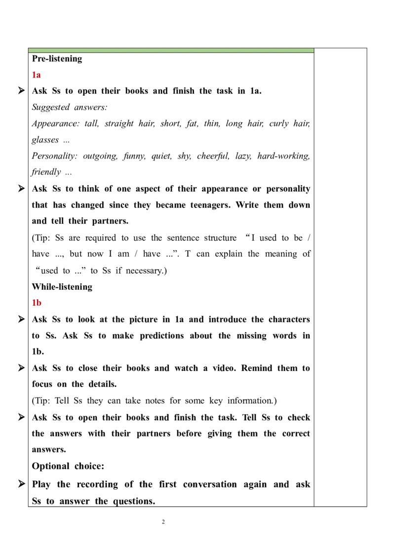 Unit4SectionA（1a-1c）教案_最新人教版英语九年级全册_新更新初中英语9全_05教案（多套）_分课时教案全英_Unit4