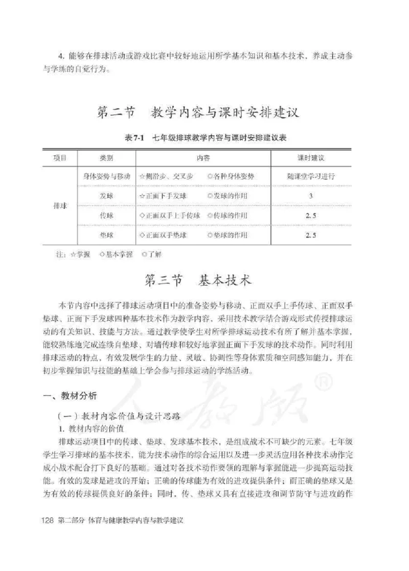 体育与健康七年级全一册教师用书_电子课本_初中教学用书_人教版