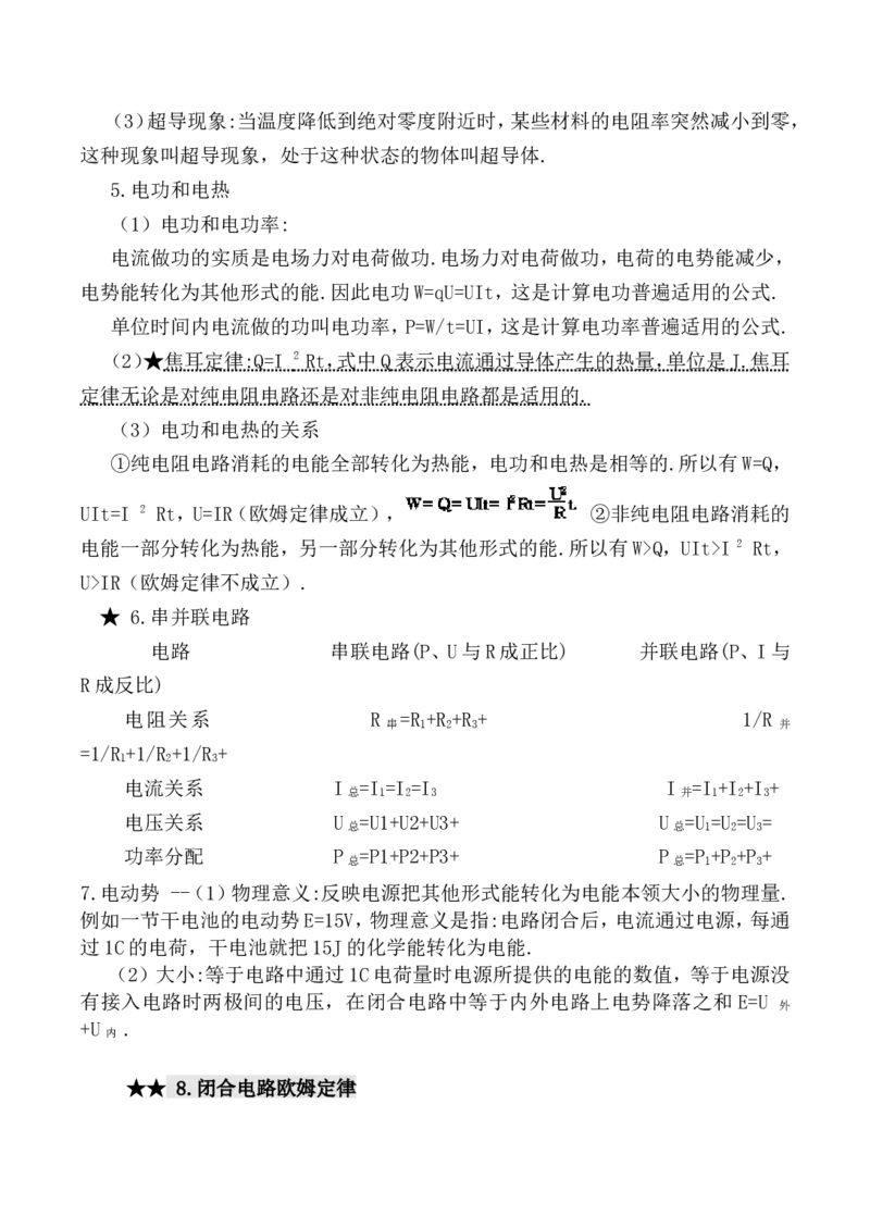 1高考物理知识点(全)_高中三年全科资料_高中_2高中9科分类资料包_高中理综
