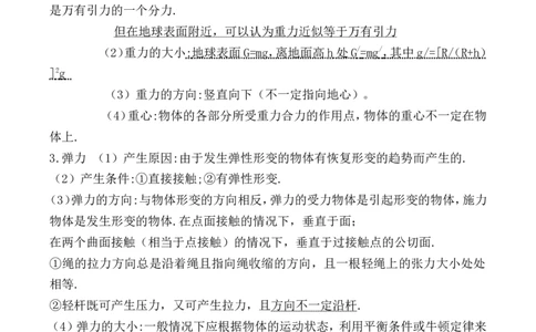 1高考物理知识点(全)_高中三年全科资料_高中_2高中9科分类资料包_高中理综