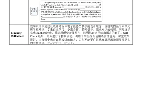Unit4SectionB(3a～SelfCheck)_最新人教版英语九年级全册_新更新初中英语9全_新修订版英语9全一册教案课件-新修订版，第二单元有改动_核心素养教案