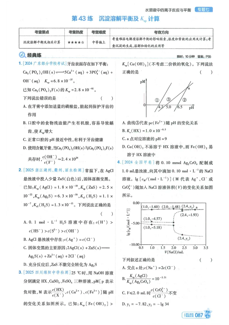 1小题狂练册新高考&middot;化学_高中三年全科资料_高中_高中1_2026版天星教育《金考卷-小题狂练》新高考九科全套首发_2026版金考卷小题狂练化学（新高考）