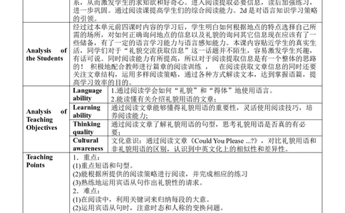 Unit3SectionB(2a～2d)_最新人教版英语九年级全册_新更新初中英语9全_新修订版英语9全一册教案课件-新修订版，第二单元有改动_核心素养教案