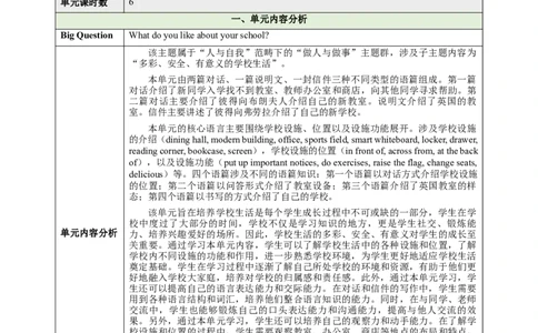 Unit3MySchool（大单元教学设计）_最新人教版英语七年级上册_英语7上最新改版_03.英语7上-大单元教学设计
