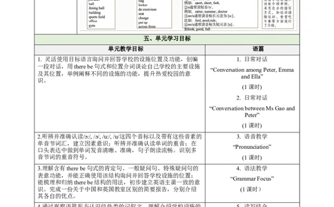 Unit3MySchool（大单元教学设计）_最新人教版英语七年级上册_英语7上最新改版_03.英语7上-大单元教学设计