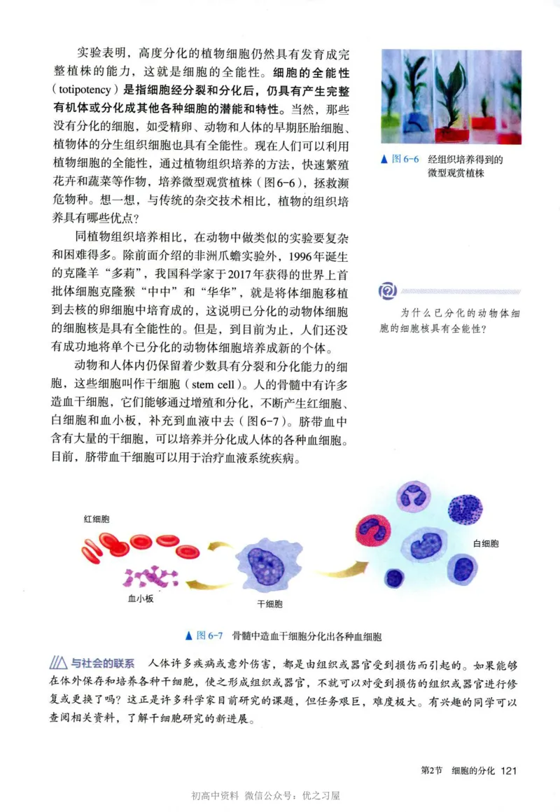 1新人教版高中生物必修1《分子与细胞》_高中三年全科资料_高中各科课本电子教材_06高中生物课本_人教版-生物课本