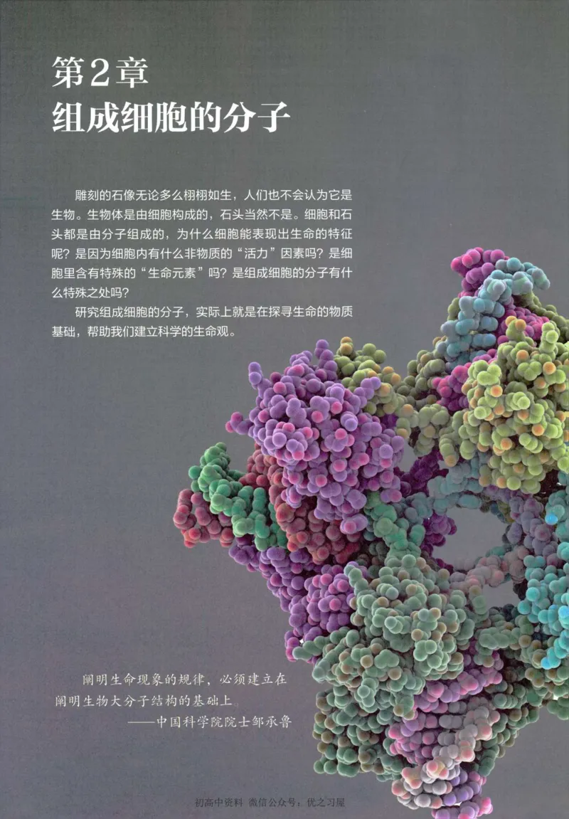 1新人教版高中生物必修1《分子与细胞》_高中三年全科资料_高中各科课本电子教材_06高中生物课本_人教版-生物课本