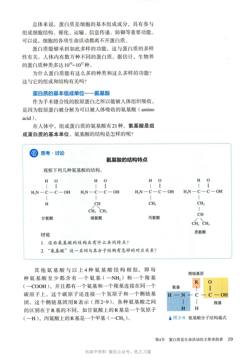 1新人教版高中生物必修1《分子与细胞》_高中三年全科资料_高中各科课本电子教材_06高中生物课本_人教版-生物课本