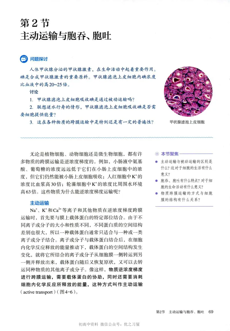 1新人教版高中生物必修1《分子与细胞》_高中三年全科资料_高中各科课本电子教材_06高中生物课本_人教版-生物课本